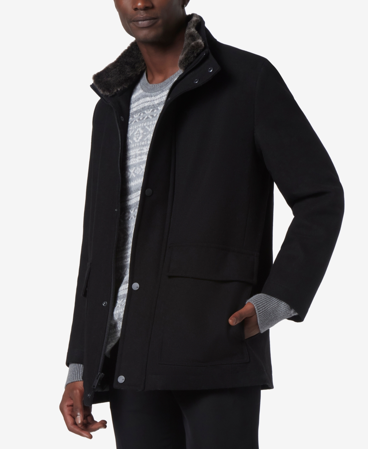 Marc new york men's pea coat clearance