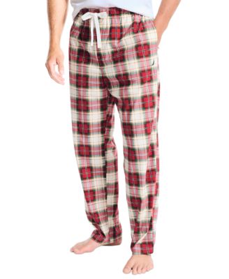 CQR Men's 100% Cotton Plaid Flannel Pajama Pants, Brushed Soft