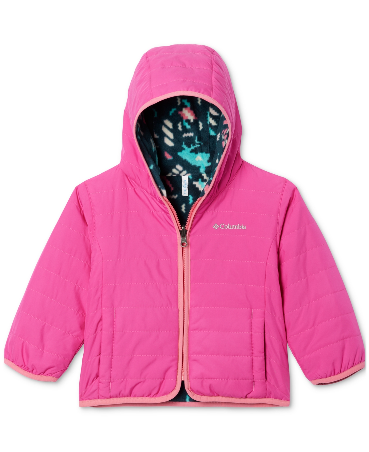 Columbia Kids' Toddler Girls Double Trouble Jacket In Pink Ice