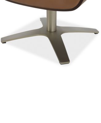 Janer 22" Leather Ottoman