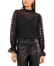 Macy's women's black blouses hotsell