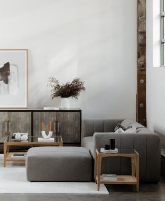 Harrington 22" Oak Square Side Table