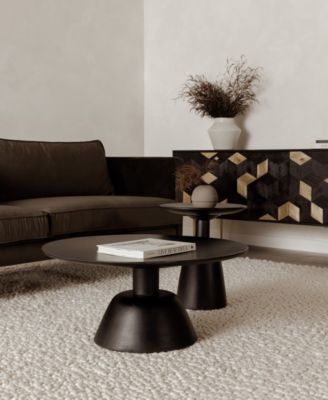 Nels 18" Wood Round End Table