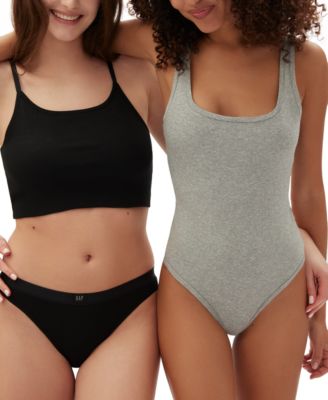 GapBody Women's Logo Comfort Thong Underwear GPW01083	