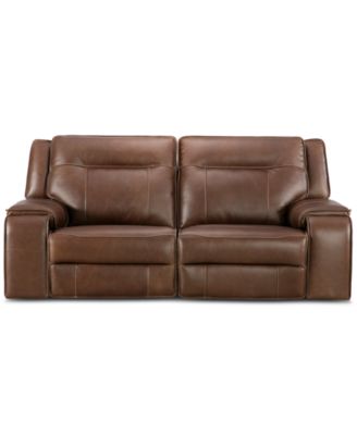 CLOSEOUT! Hansley 2-Pc. Zero Gravity Power Recliner Leather Sofa, Created for Macy's
