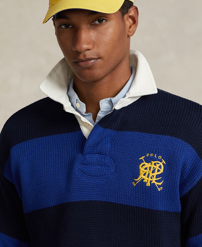 Polo Ralph Lauren Men's Striped Cotton Rugby Sweater Macy's