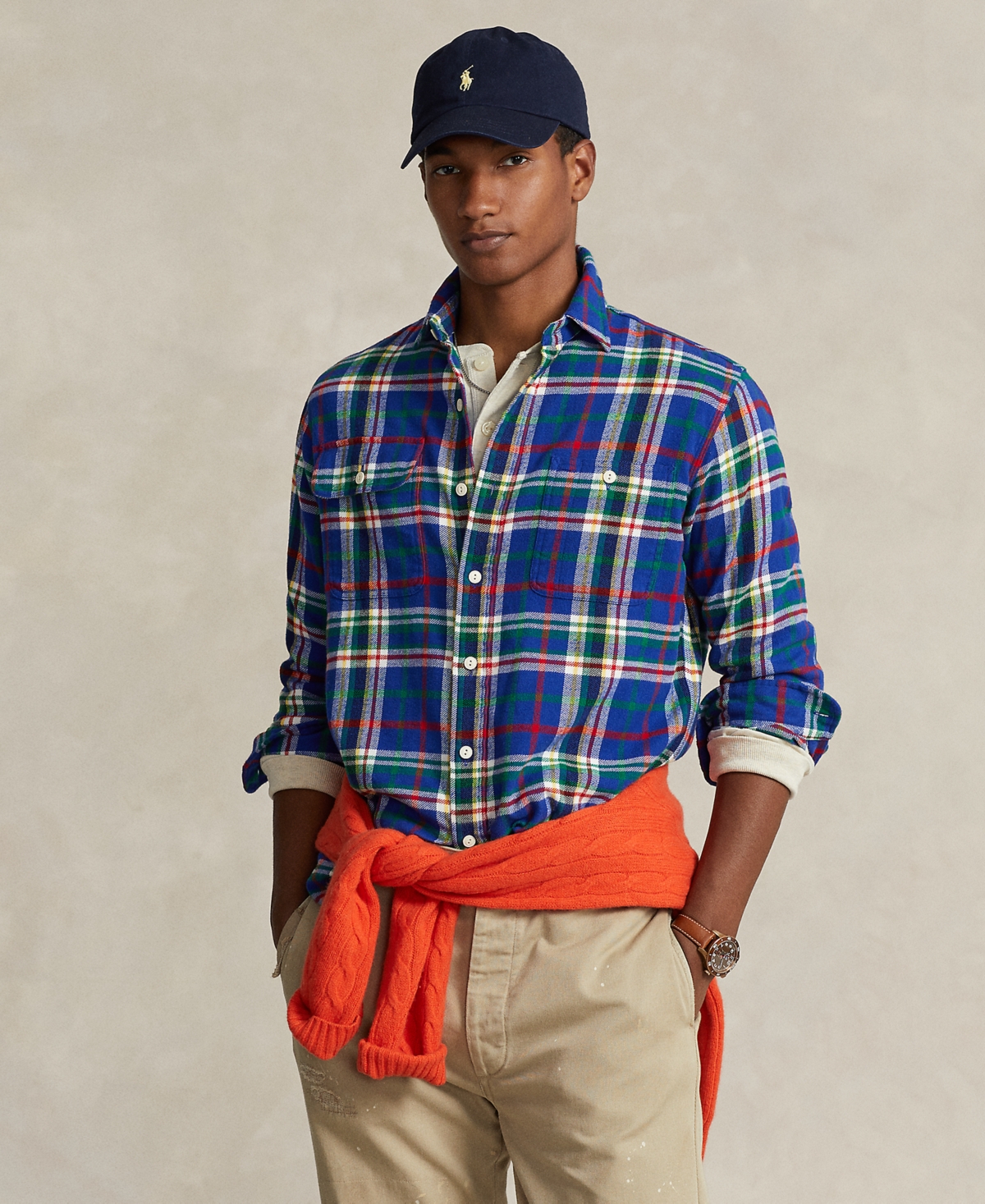 Polo Ralph Lauren Men's Classic-fit Plaid Flannel Workshirt In Multicolor