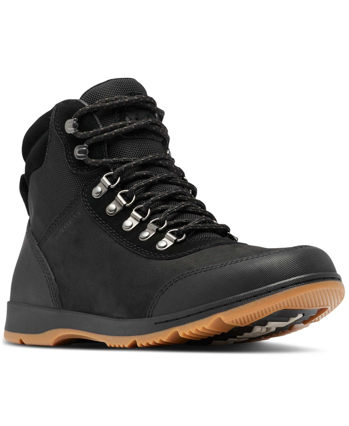 Shop Sorel Men's Ankeny Ii Hiker Weatherproof Boots In Black,gum