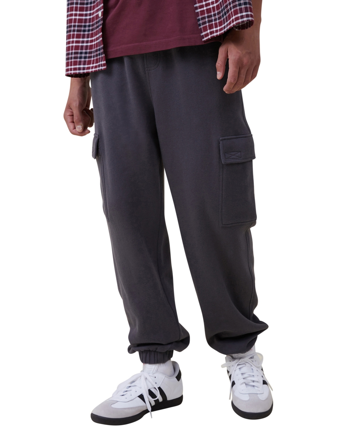 Cotton On Men's Cargo Loose Fit Track Pants In Faded Slate