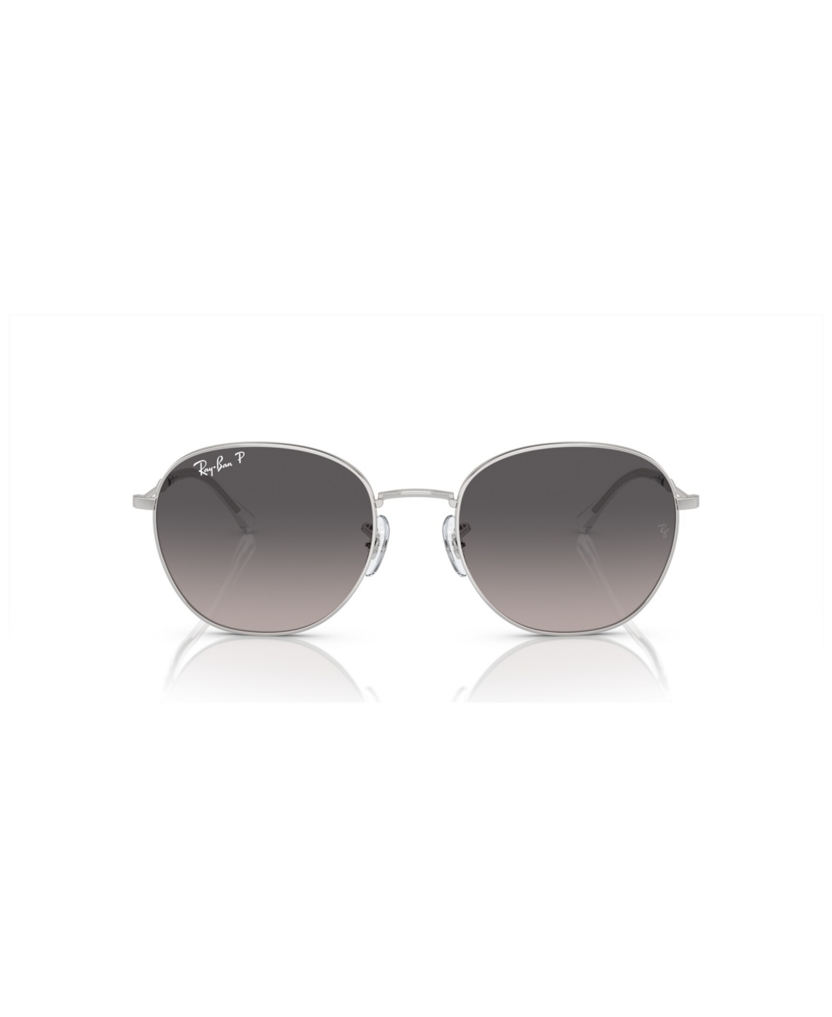 Ray Ban Unisex Polarized Sunglasses, Gradient Rb3809 In Silver