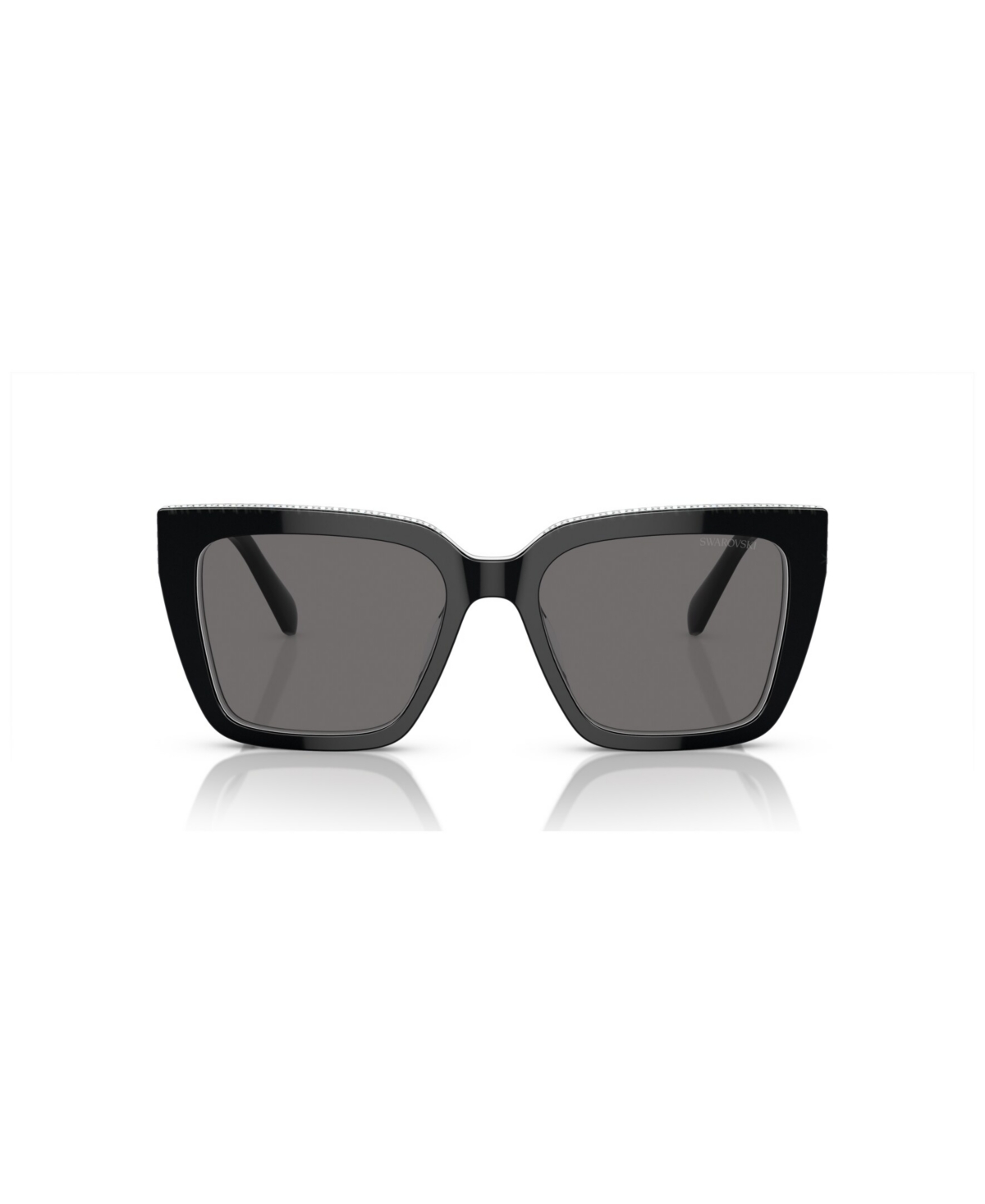 Shop Swarovski Women's Polarized Sunglasses, Sk6013 In Black
