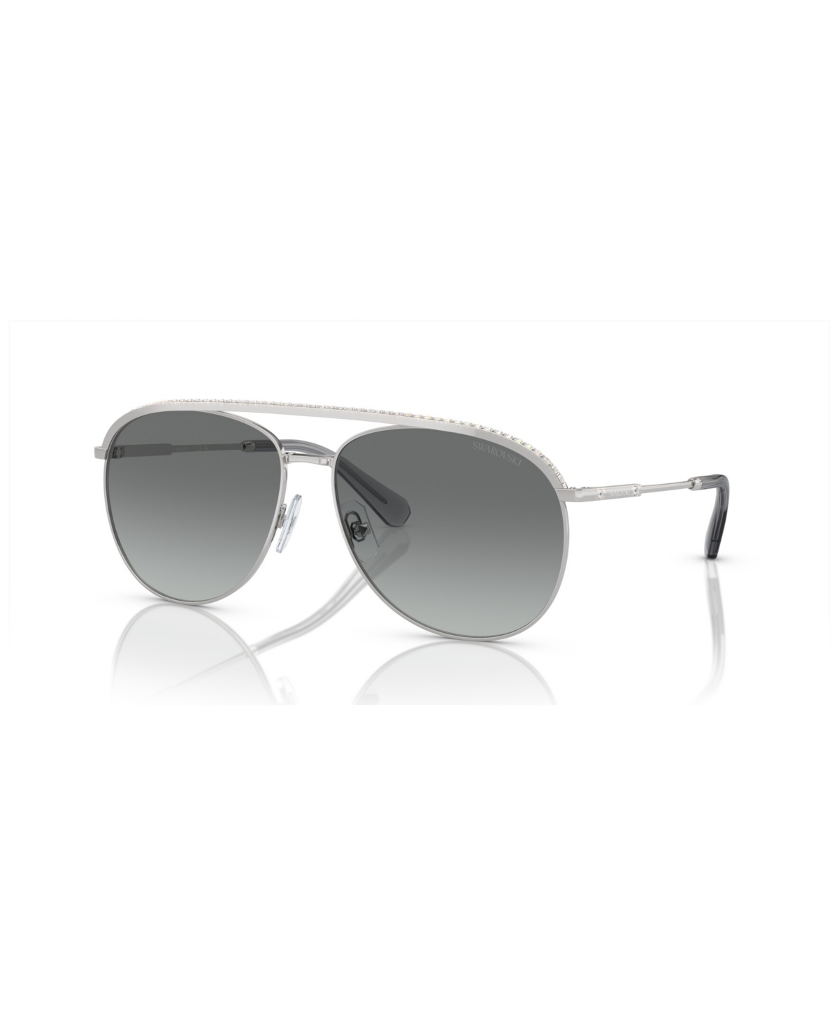 Shop Swarovski Women's Sunglasses, Gradient Sk7005 In Silver