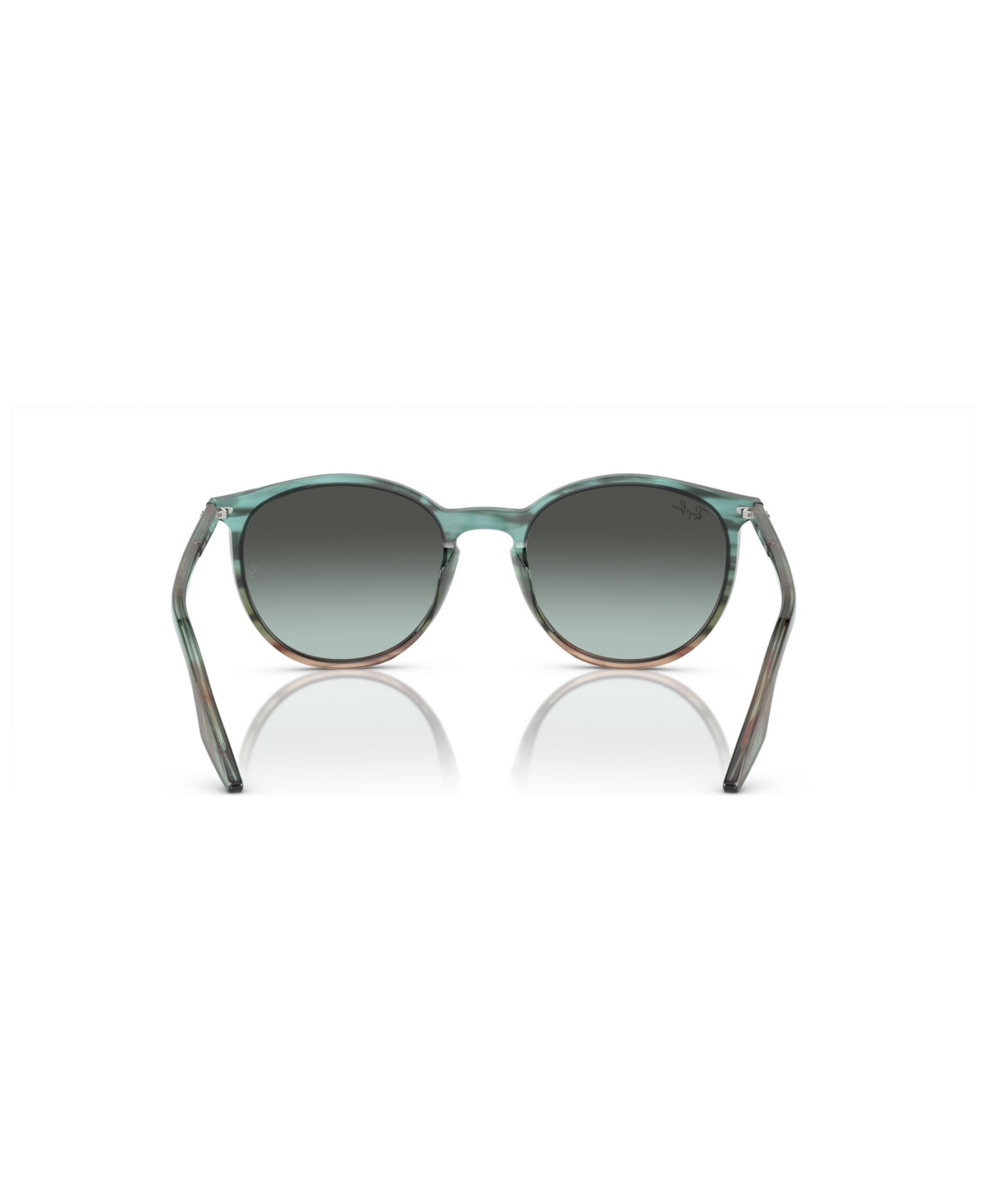 Ray Ban Unisex Sunglasses, Gradient Rb2203 In Striped Blue,green