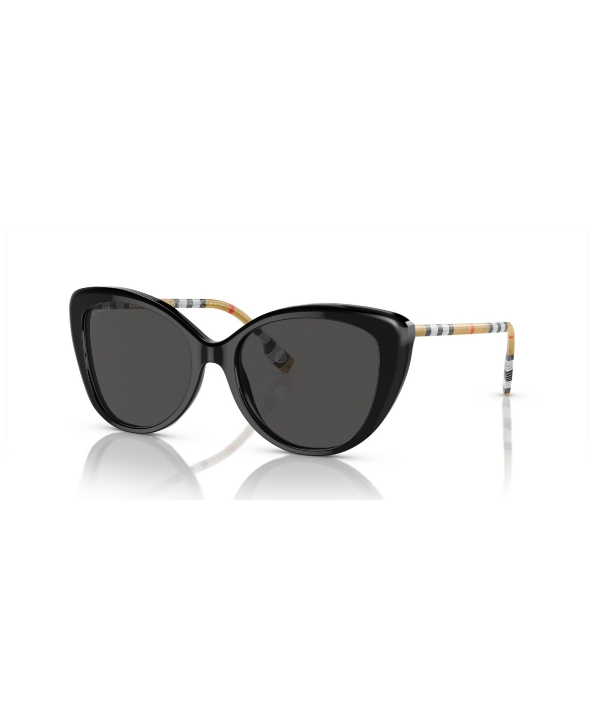 Shop Burberry Women's Low Bridge Fit Sunglasses Be4407f In Black