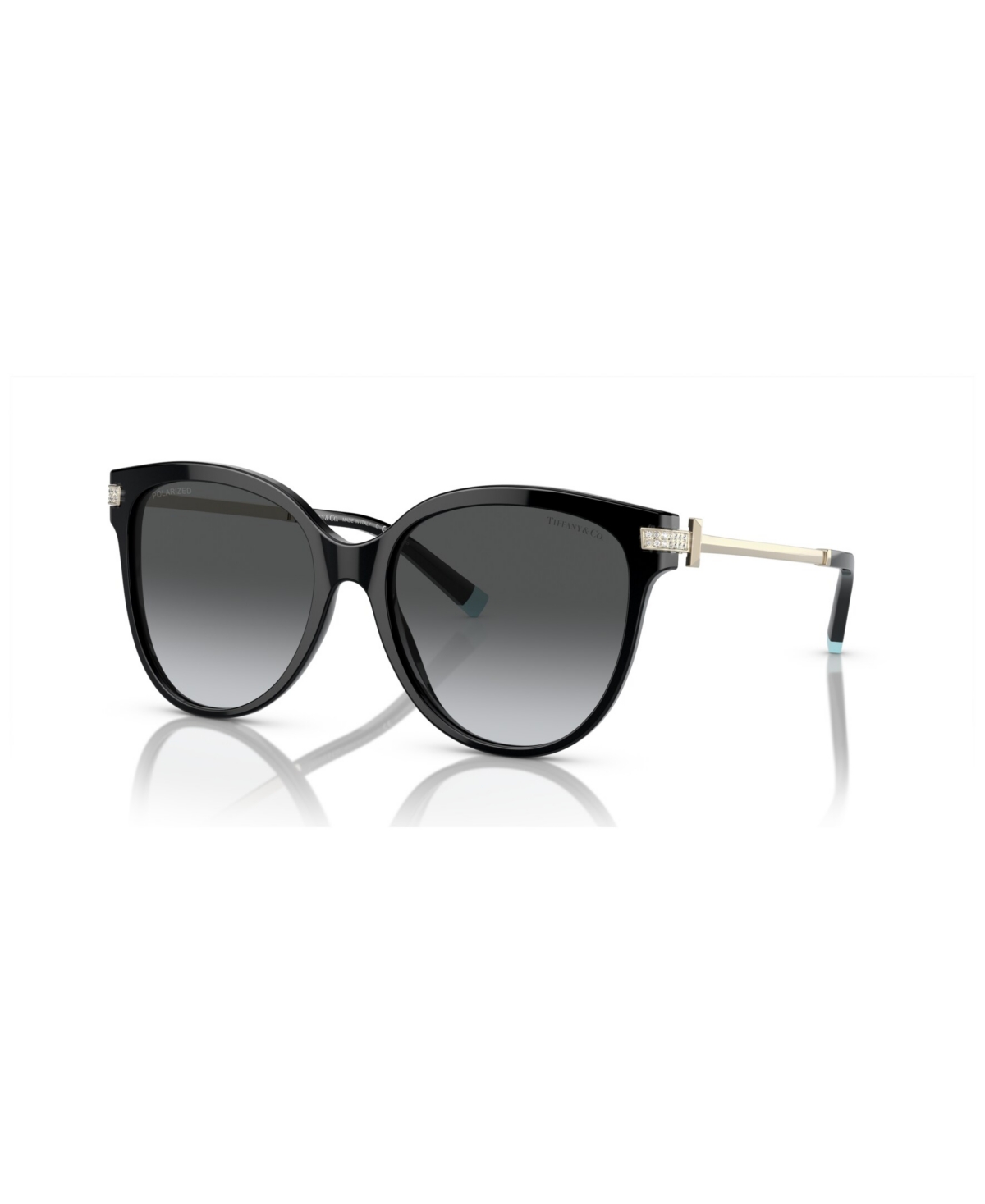 Tiffany & Co Women's Polarized Sunglasses, Gradient Tf4193b In Black
