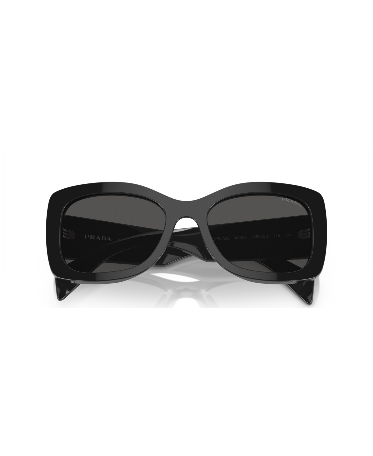 Shop Prada Women's Sunglasses Pr A08s In Black