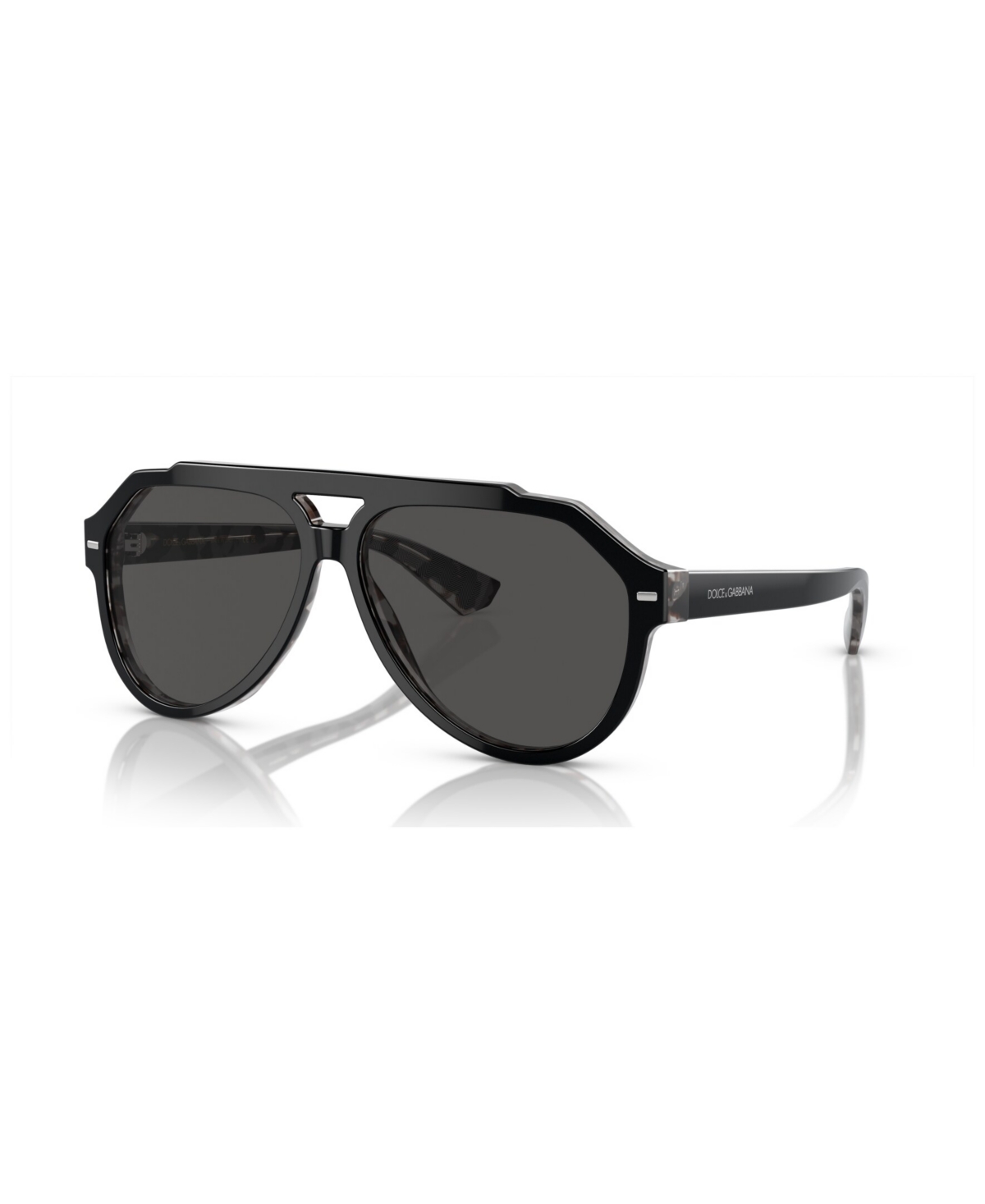 Dolce & Gabbana Men's Sunglasses Dg4452 In Black On Gray Havana