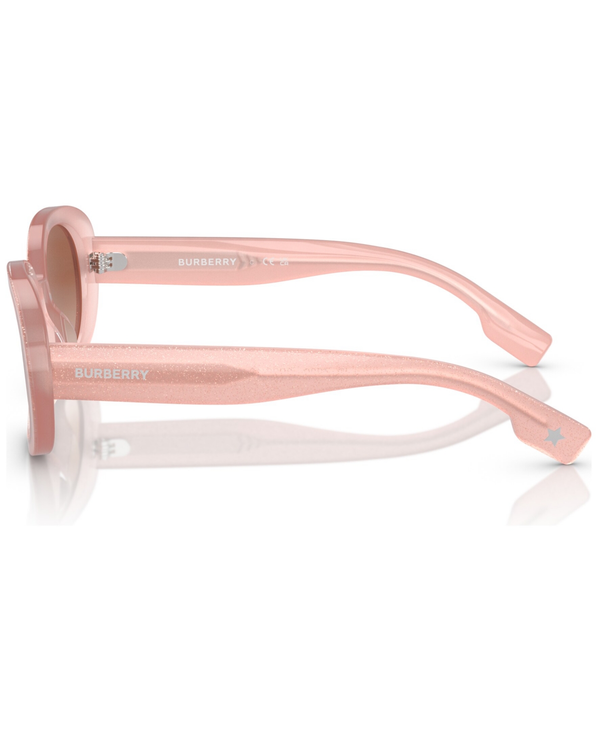 Burberry Kids Sunglasses, Gradient Jb4339 (ages 7-10) In Top Glitter On Opal Pink