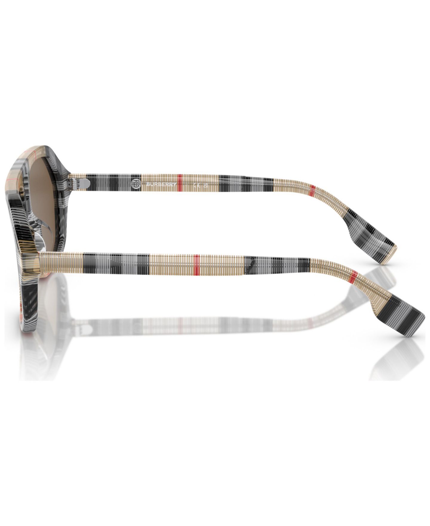 Солнцезащитные очки Burberry 0JB4340 неправильной формы, 7-10 лет, цвет: Винтажный клетчатый — фото 4