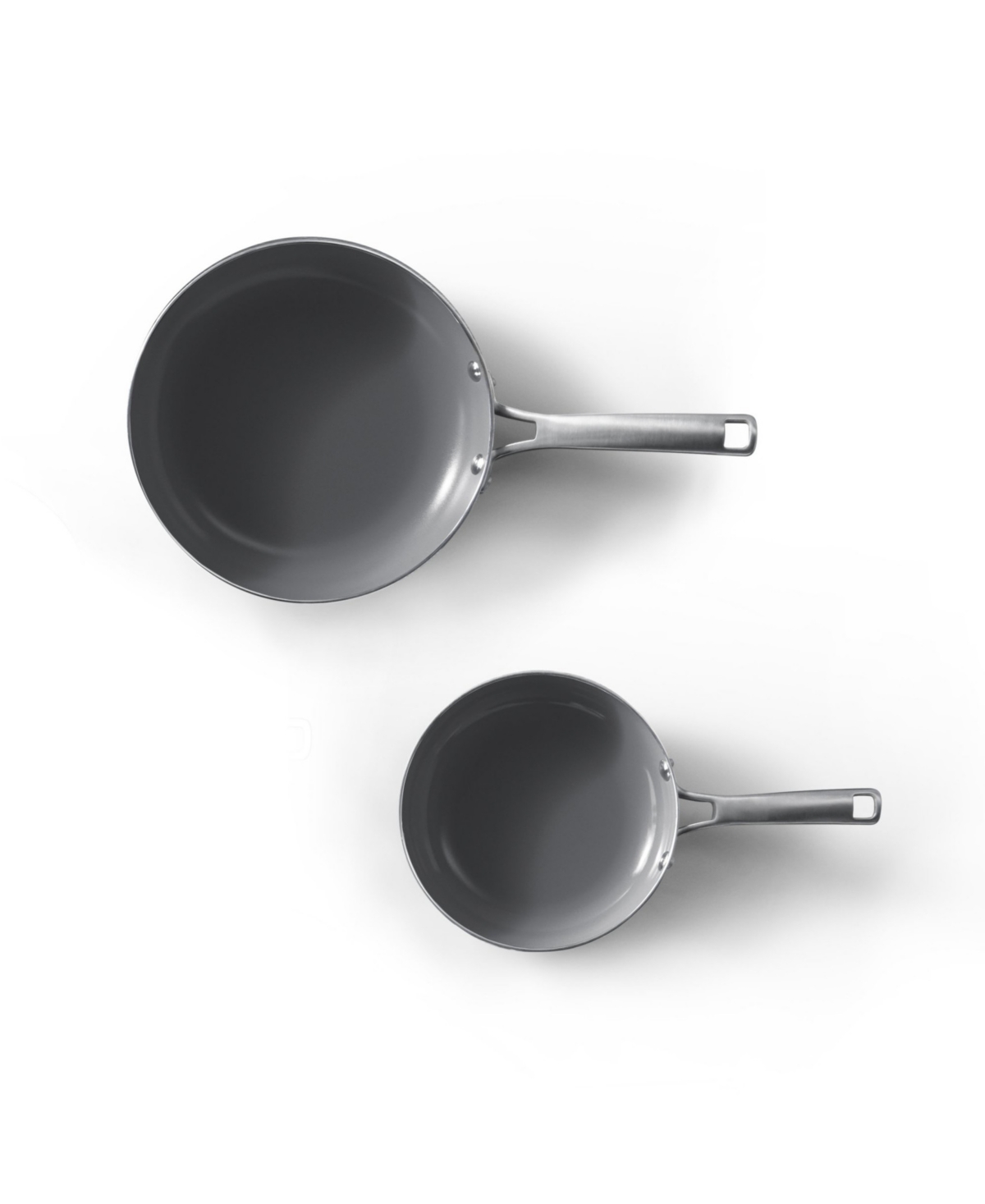 Calphalon Classic Oil Infused Ceramic 2-piece Fry Pan Set In Black