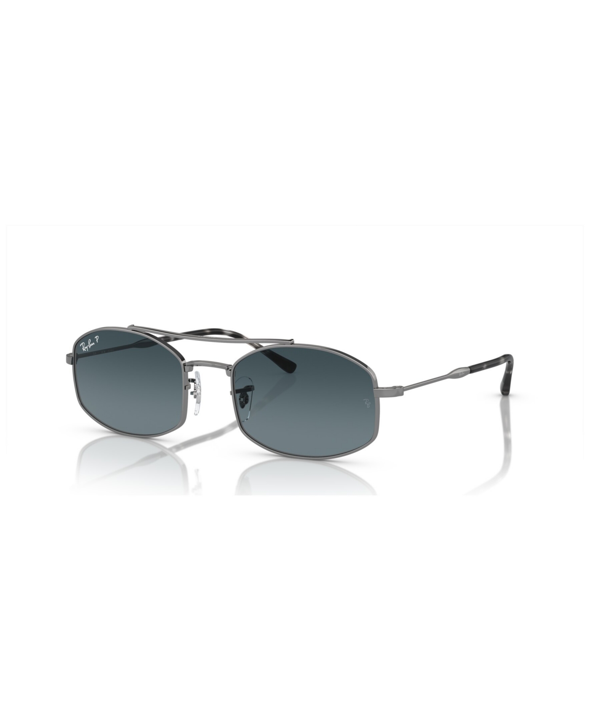 Ray Ban Unisex Polarized Sunglasses, Gradient Rb3719 In Gunmetal