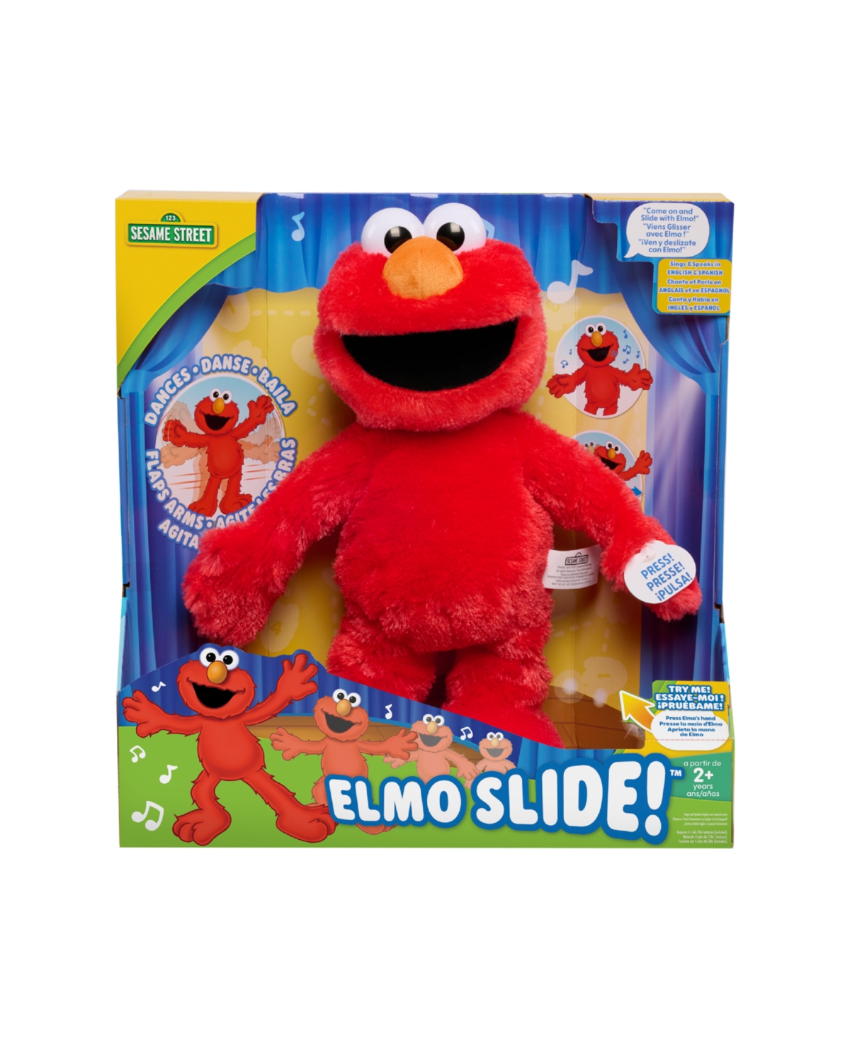Sesame Street Kids' Elmo Slide Plush In No Color