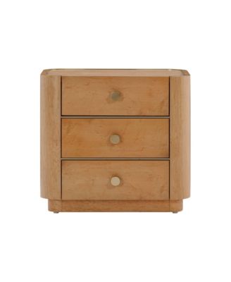 1 Piece  Acacia 1 Drawer Nightstand