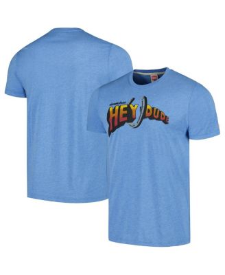 Men's and Women's Light Blue Hey Dude  Graphic Tri-Blend T-shirt