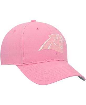Big Girls Pink Carolina Panthers Rose MVP Adjustable Hat