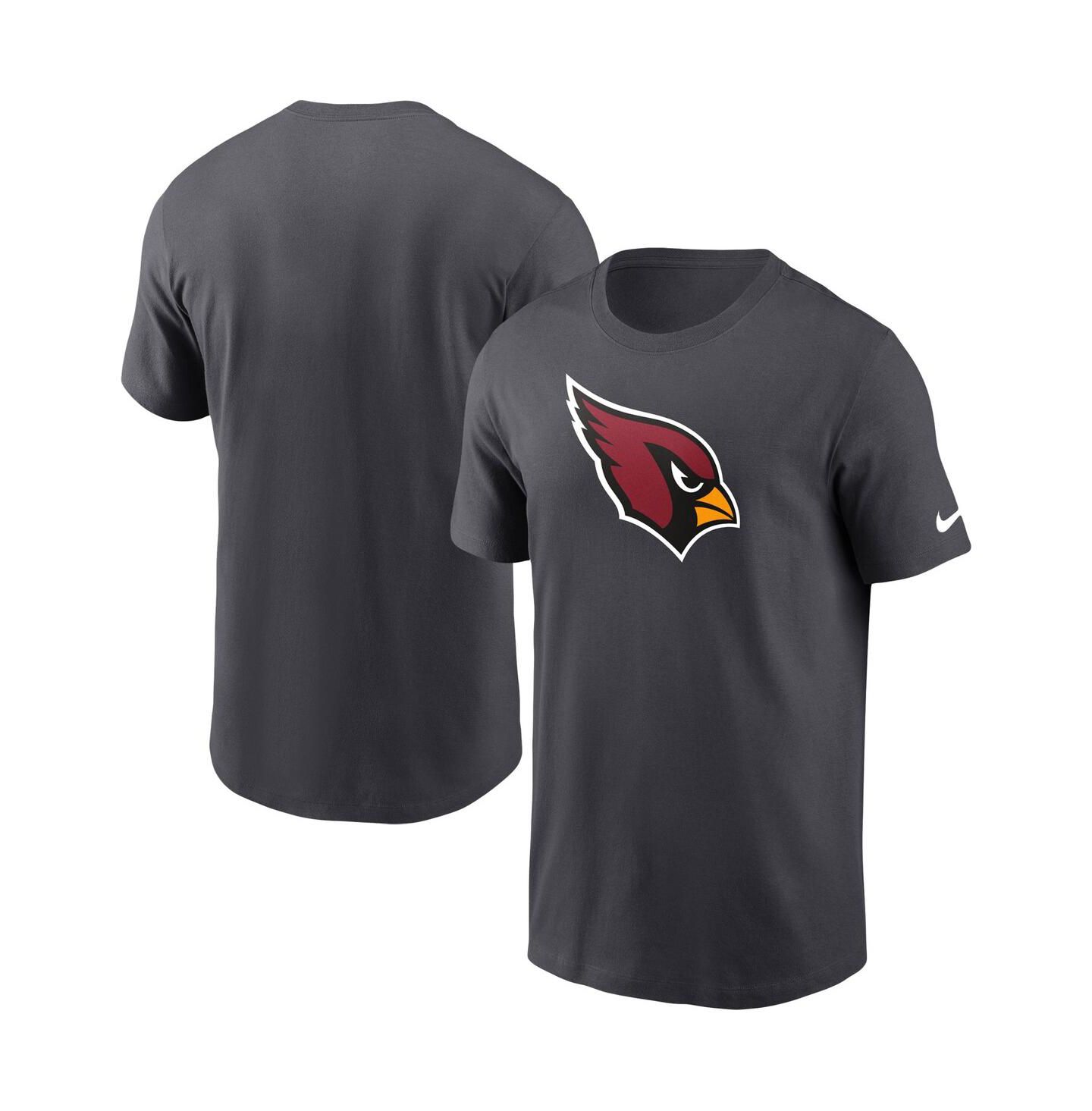 Мужская футболка Nike Charcoal Arizona Cardinals Primary Logo — фото 2