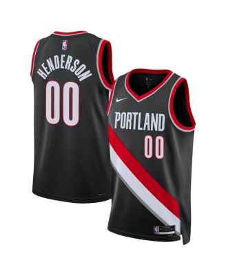 Men's and Women's Scoot Henderson Black Portland Trail Blazers 2023 NBA Draft Swingman Jersey - Icon Edition
