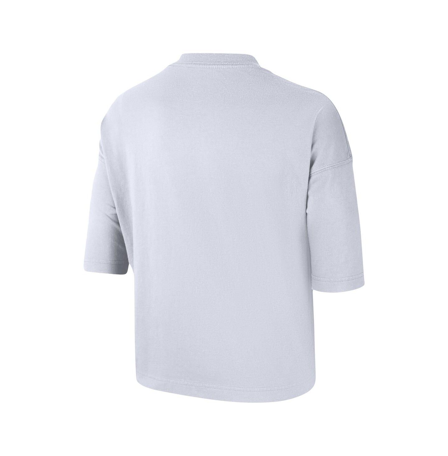 Женская футболка Nike White Brooklyn Nets Essential Boxy — фото 4