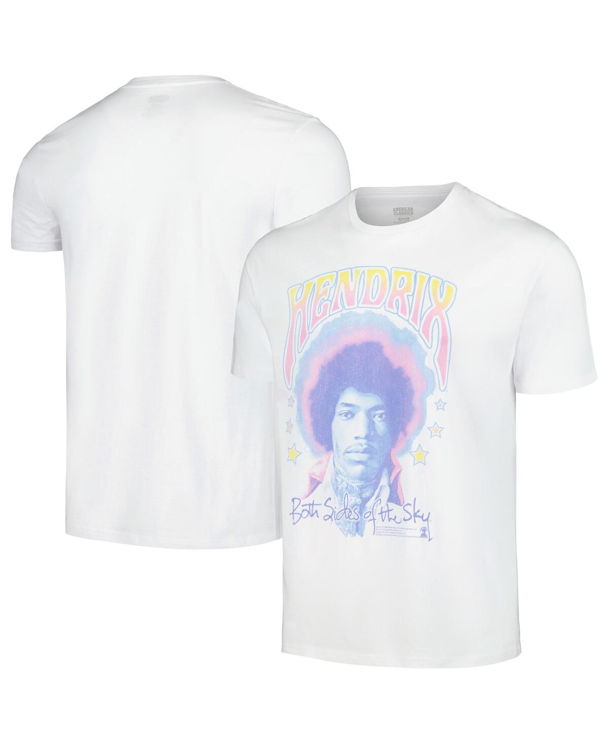 American Classics Men's White Jimi Hendrix Both Sides Of The Sky Pastel T-shirt