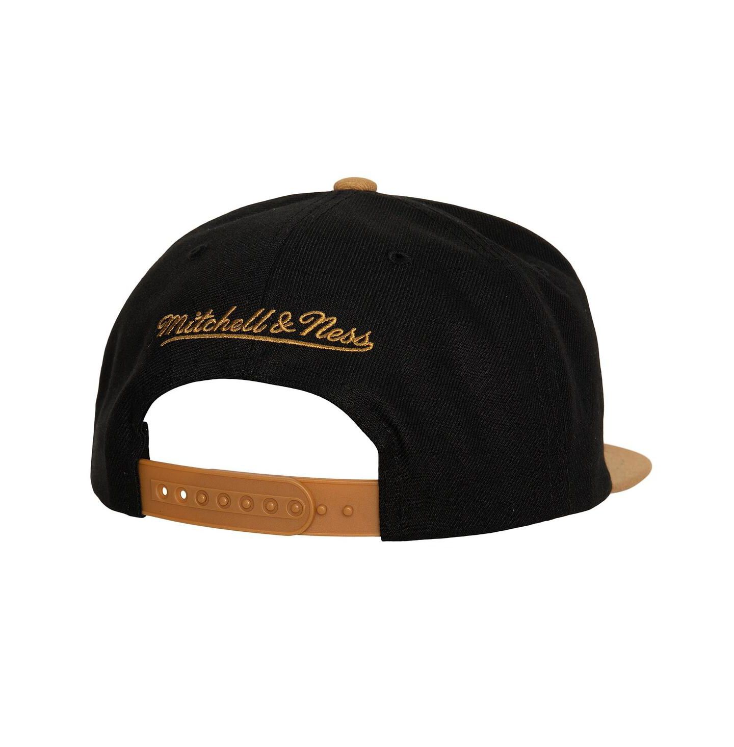 Мужская кепка Mitchell & Ness Black Vegas Golden Knights Core Team Ground 2.0 Snapback Hat — фото 3