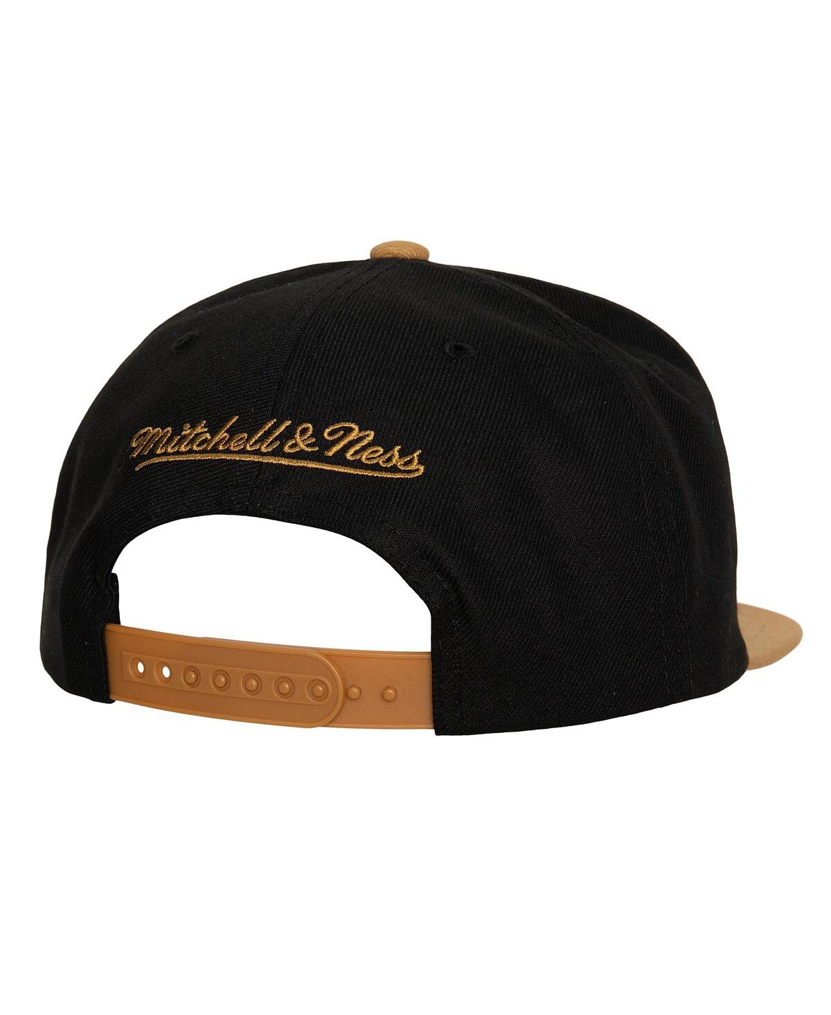 Mitchell & Ness Men's  Black Vegas Golden Knights Core Team Ground 2.0 Snapback Hat In Black