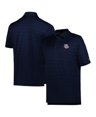 Men's Navy Lehigh Valley IronPigs Textured Solid Polo Shirt