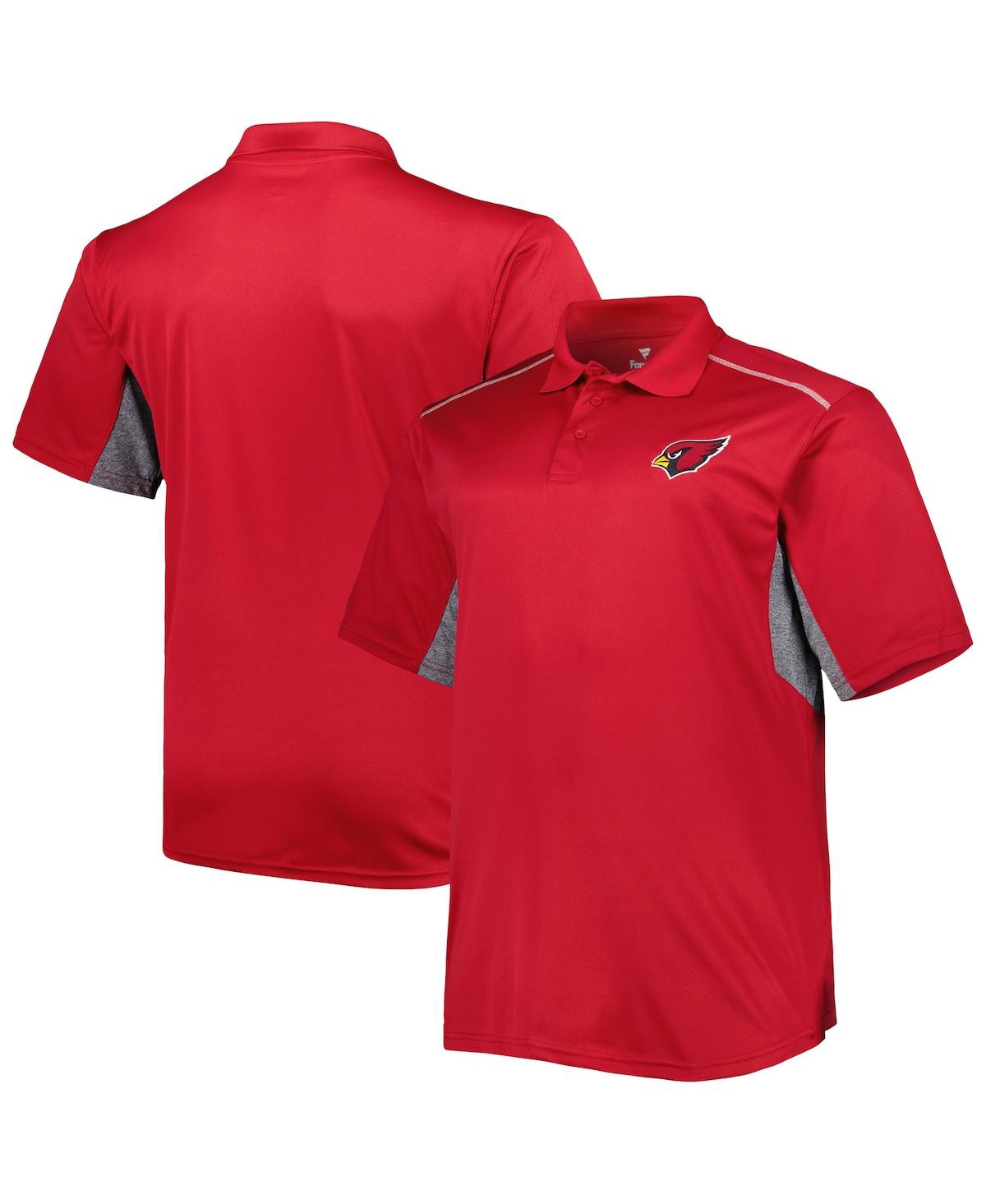 Fanatics Men's Cardinal Arizona Cardinals Big And Tall Team Color Polo Shirt