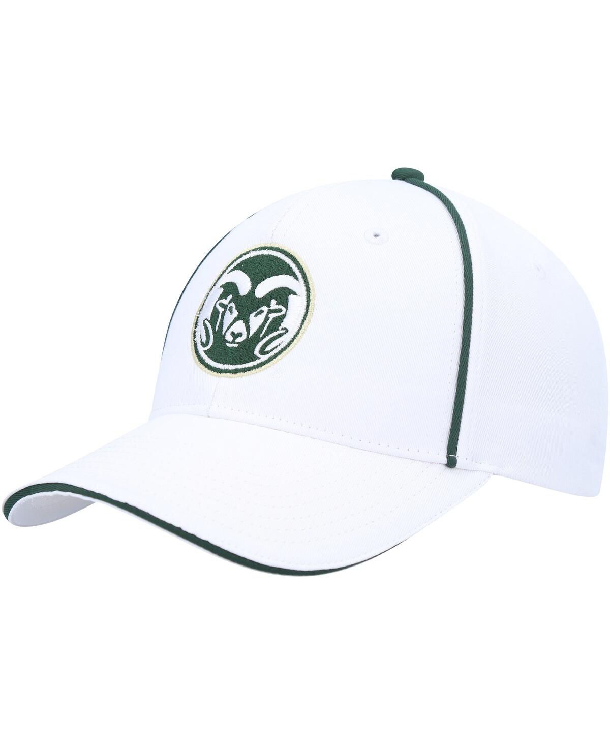 Shop Colosseum Men's  White Colorado State Rams Take Your Time Snapback Hat