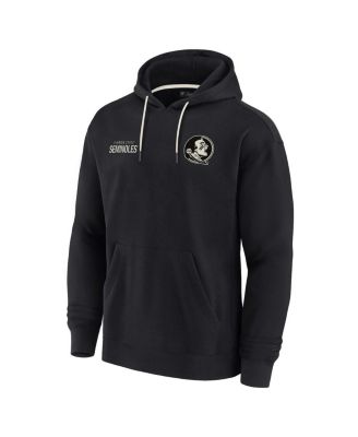 Men's and Women's Black Florida State Seminoles Super Soft Fleece Pullover Hoodie