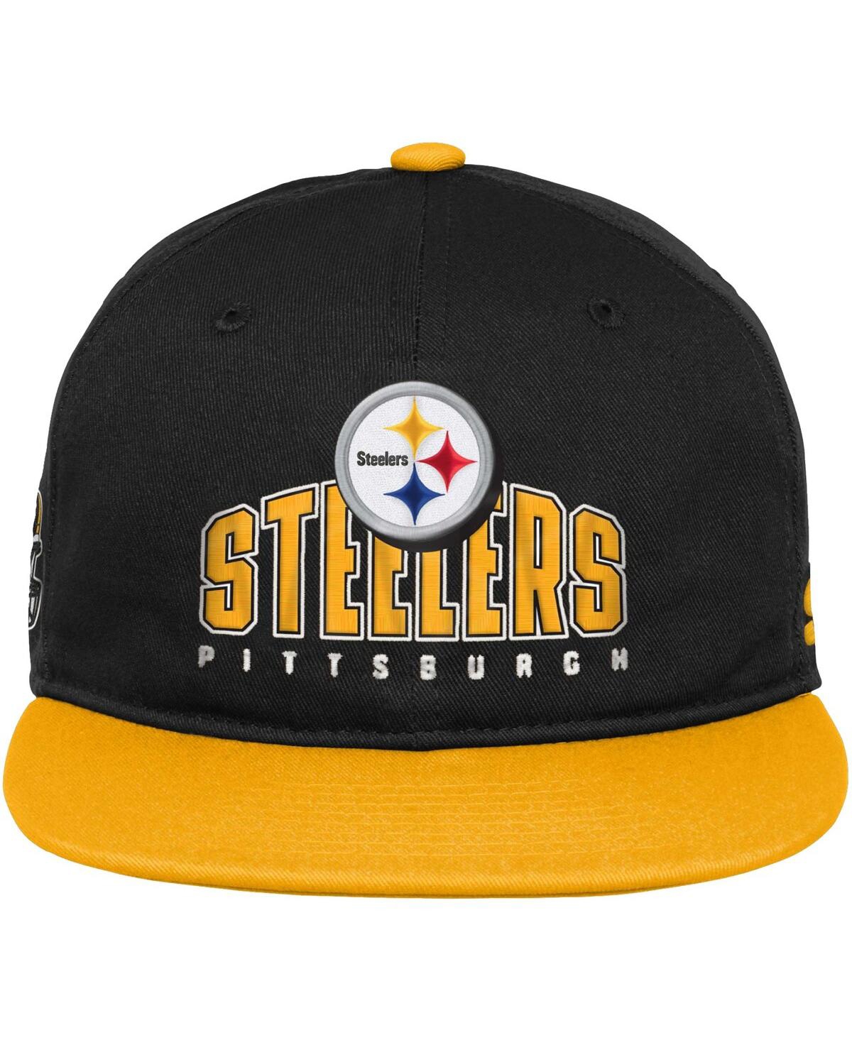 Shop Outerstuff Big Boys And Girls Black Pittsburgh Steelers Legacy Deadstock Snapback Hat