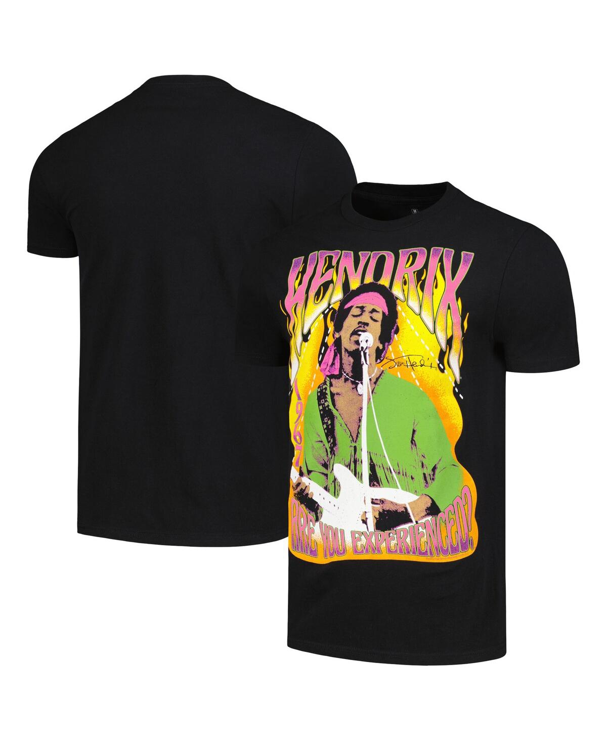 Ripple Junction Men's Black Jimi Hendrix Graphic T-shirt