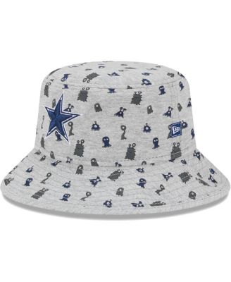 New Era Little Boys and Girls Gray Dallas Cowboys Critter Bucket Hat