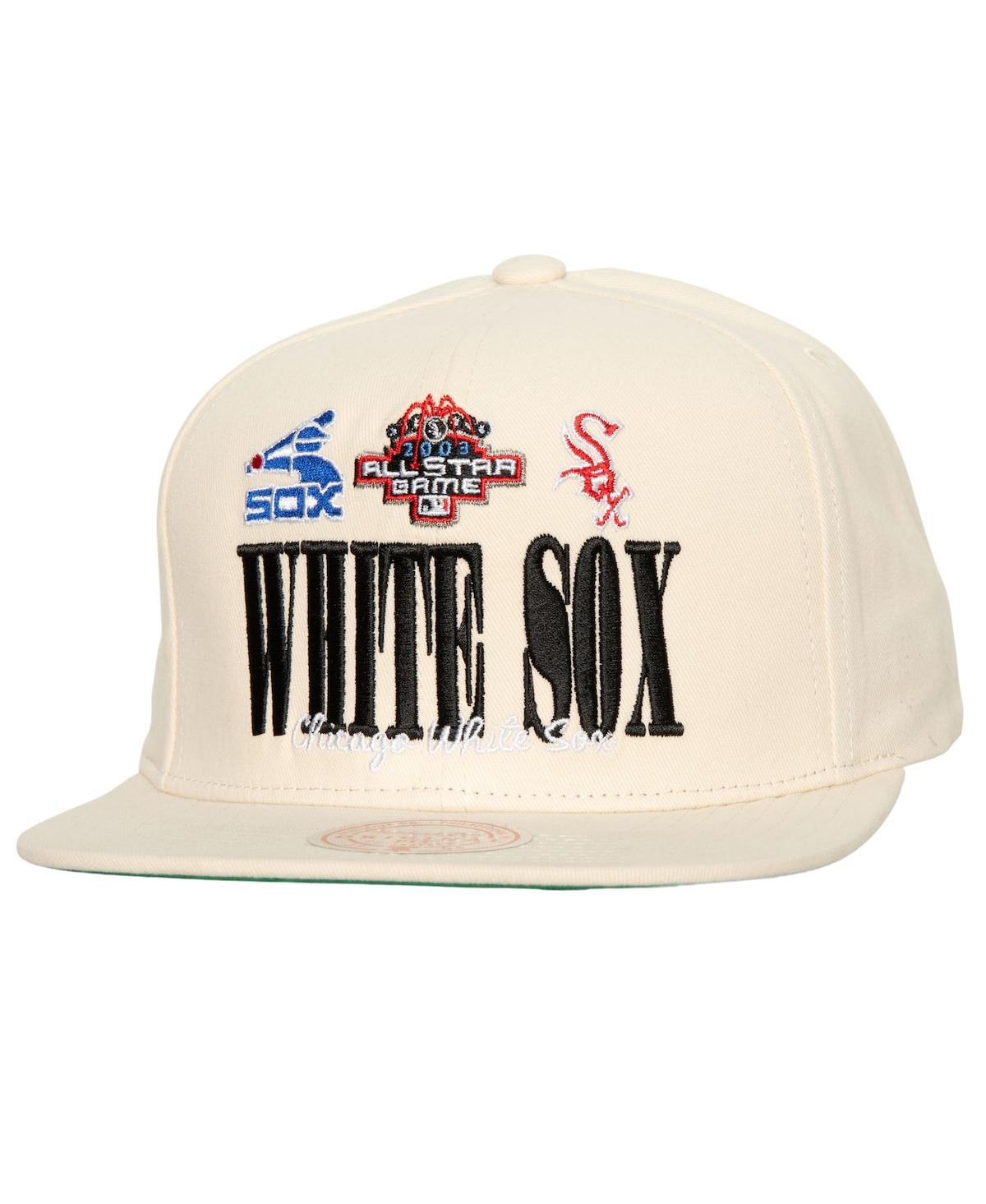 Shop Mitchell & Ness Men's  Cream Chicago White Sox Reframe Retro Snapback Hat