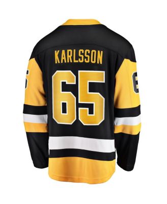 Men's Erik Karlsson Black Pittsburgh Penguins Home Breakaway Jersey