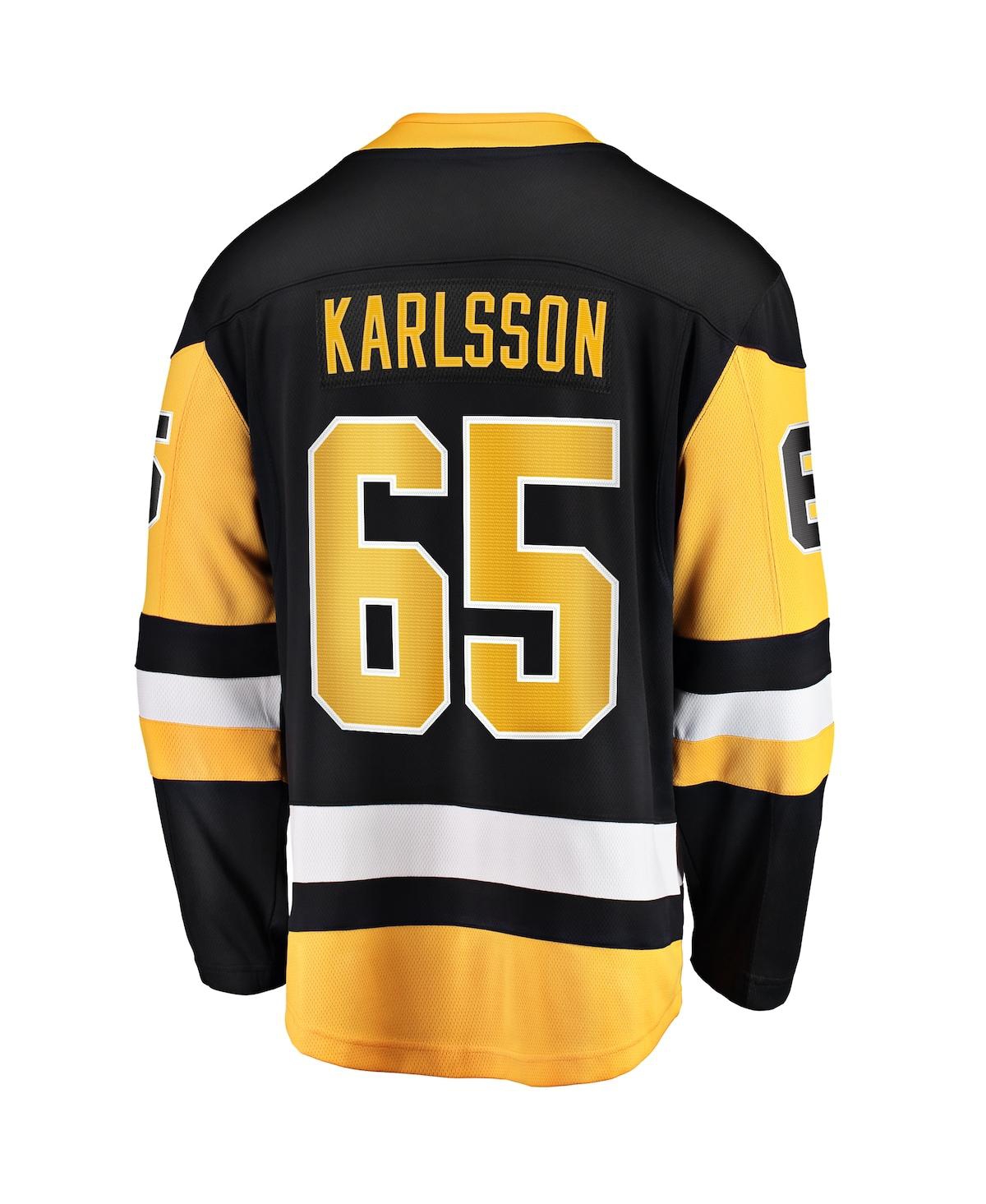 Men's Fanatics Erik KarlssonPittsburgh Penguins Home Breakaway Jersey - Black