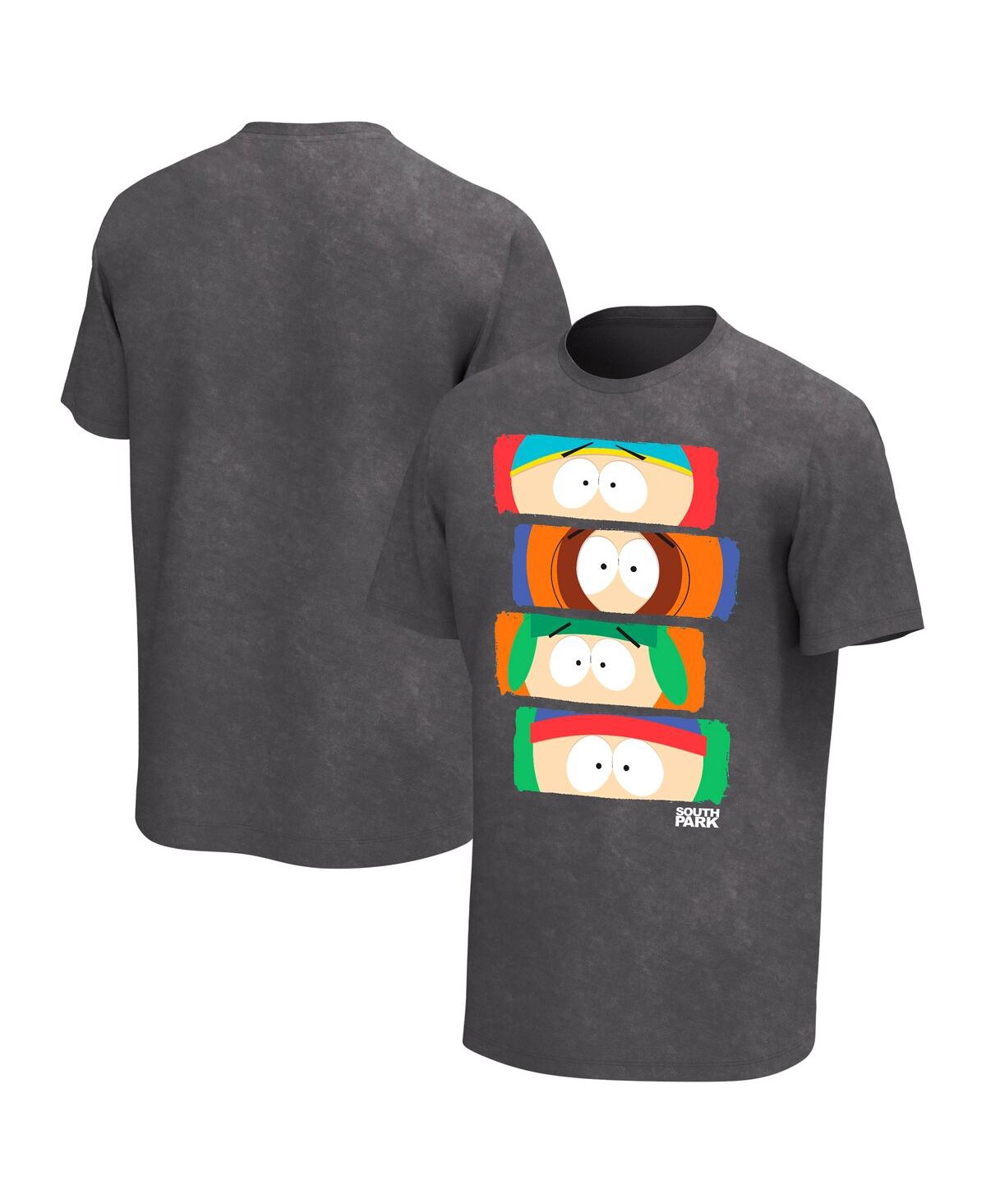 Philcos Men's Black South Park Eyes Washed T-shirt
