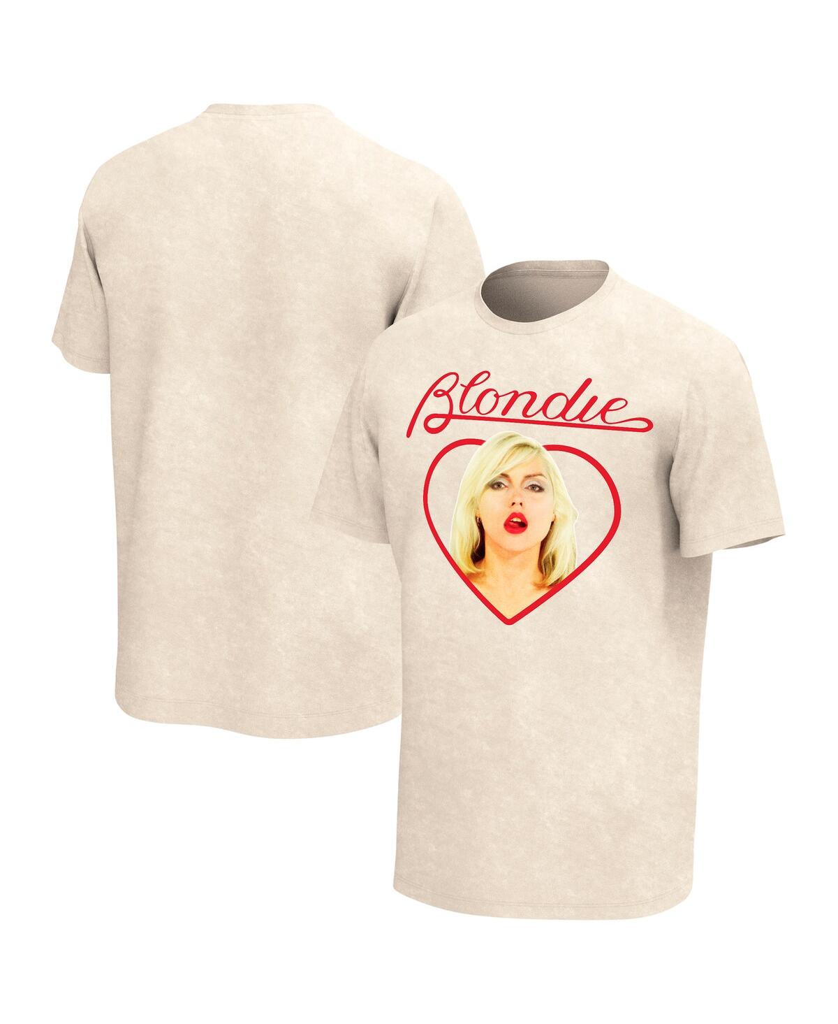 Philcos Men's Tan Blondie Heart Washed Graphic T-shirt