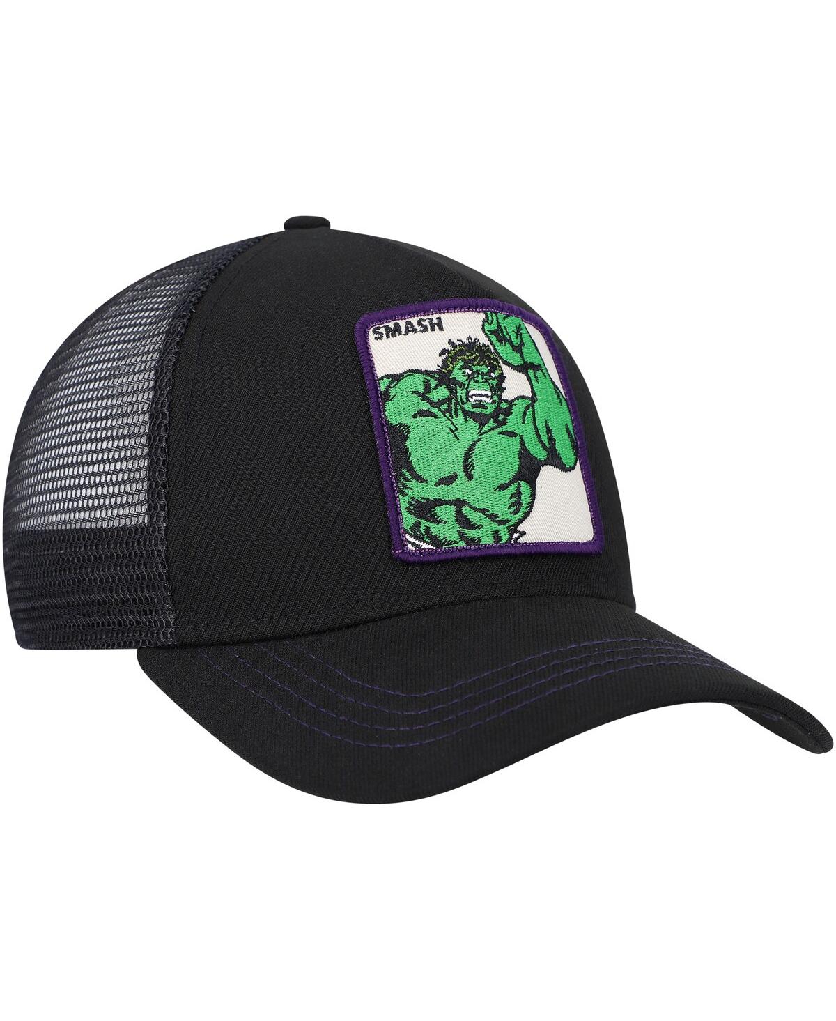 Shop Lids Men's Black Hulk Retro A-frame Snapback Hat