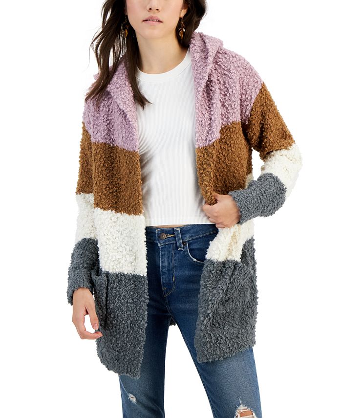 Mauve discount popcorn cardigan