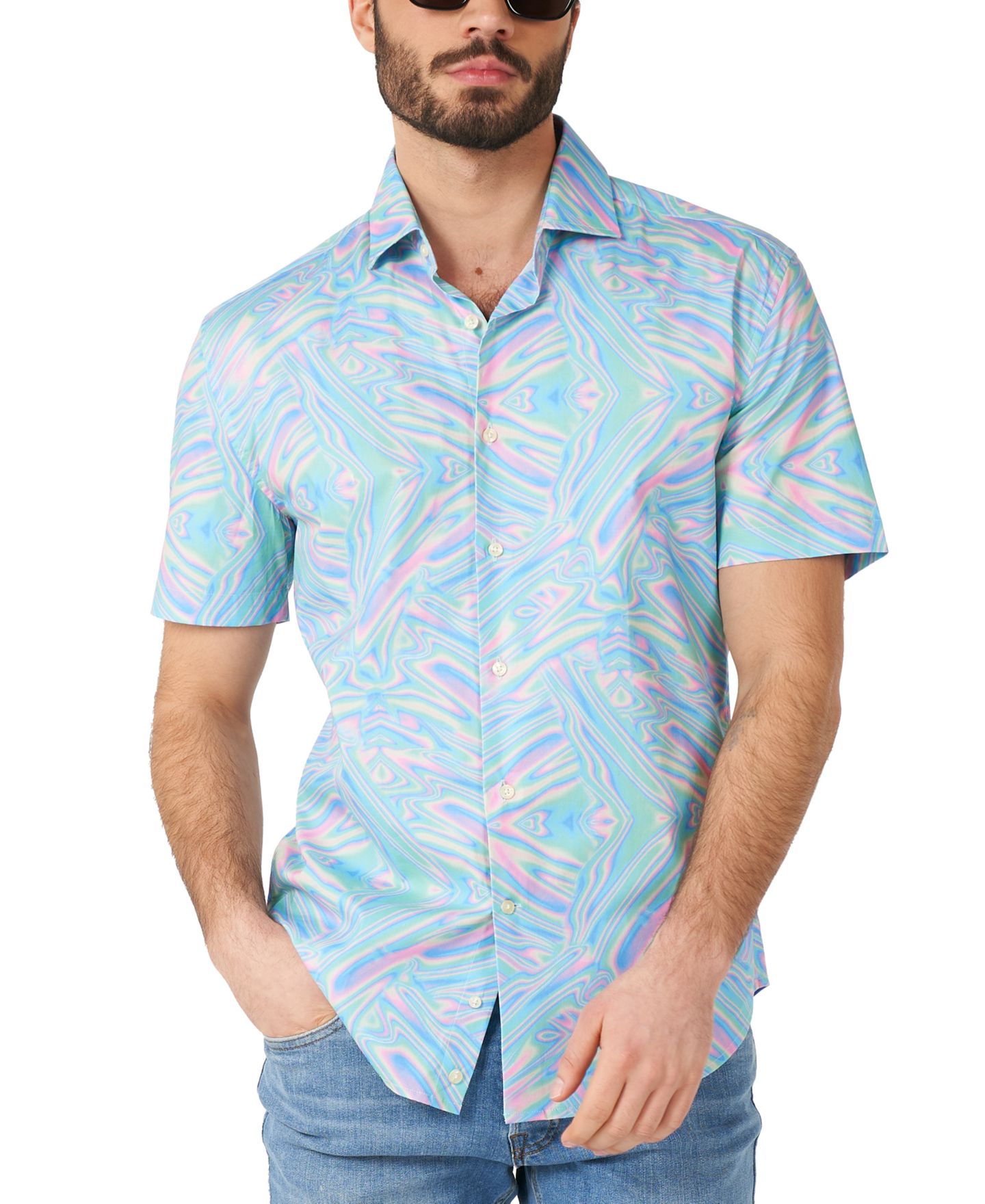 Мужская рубашка OppoSuits Shirt Short Sleeve Holoperfect, цвет: Miscellaneous — фото 1